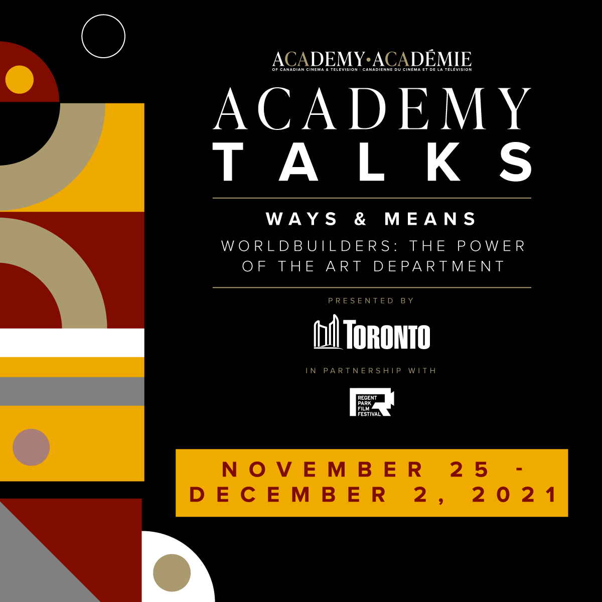 Academy Talks: Ways & Means