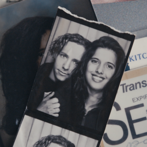 Still from "A Better Man" where there is a shot of two people's photo booth strip
