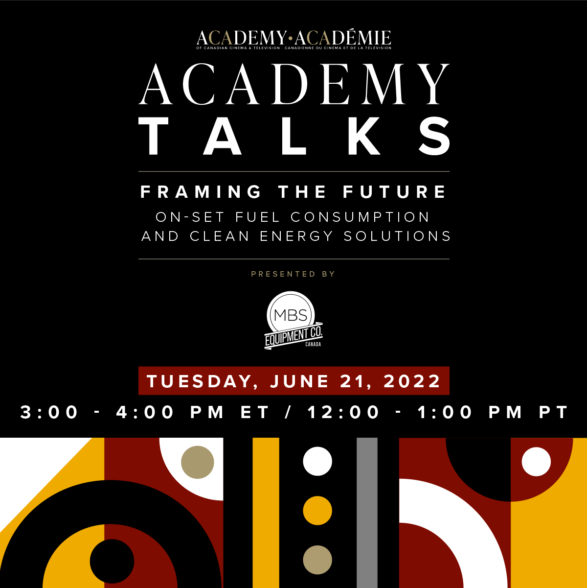 Academy Talks: Framing the Future | On-Set Fuel Consumption and Clean Energy Solutions