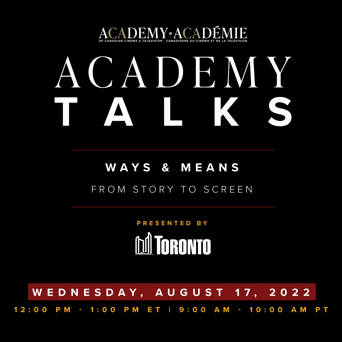 Academy Talks: Ways & Means | From Story to Screen