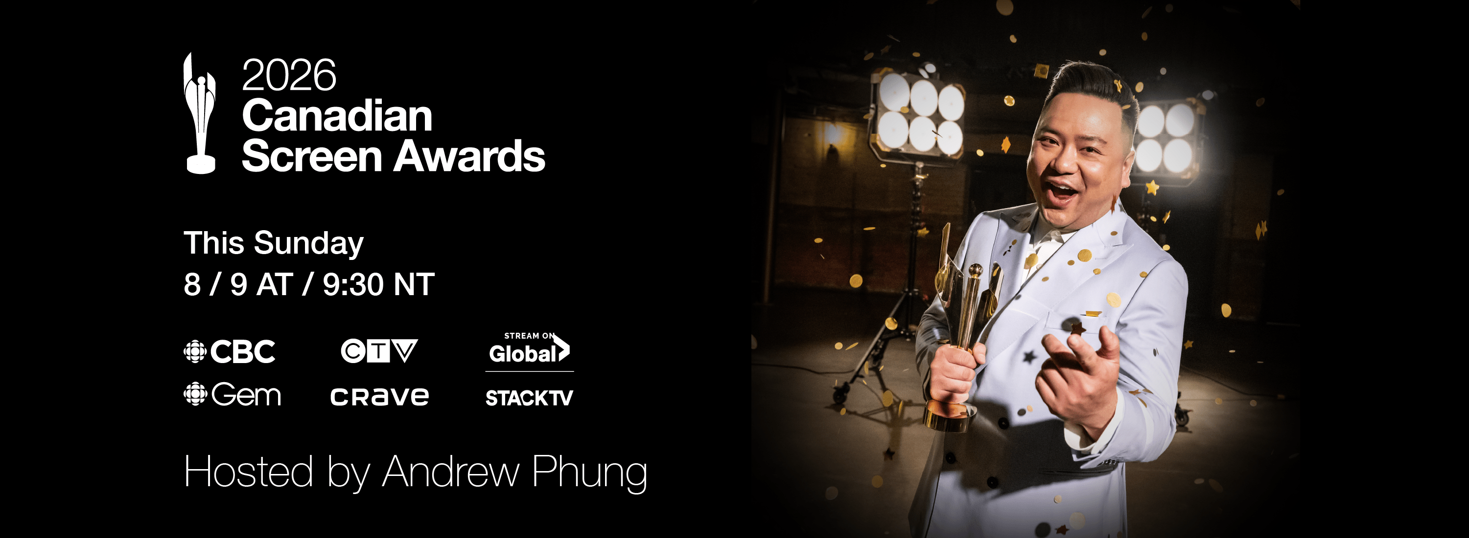 2026 Canadian Screen Awards - Hero - Broacast - This Sunday