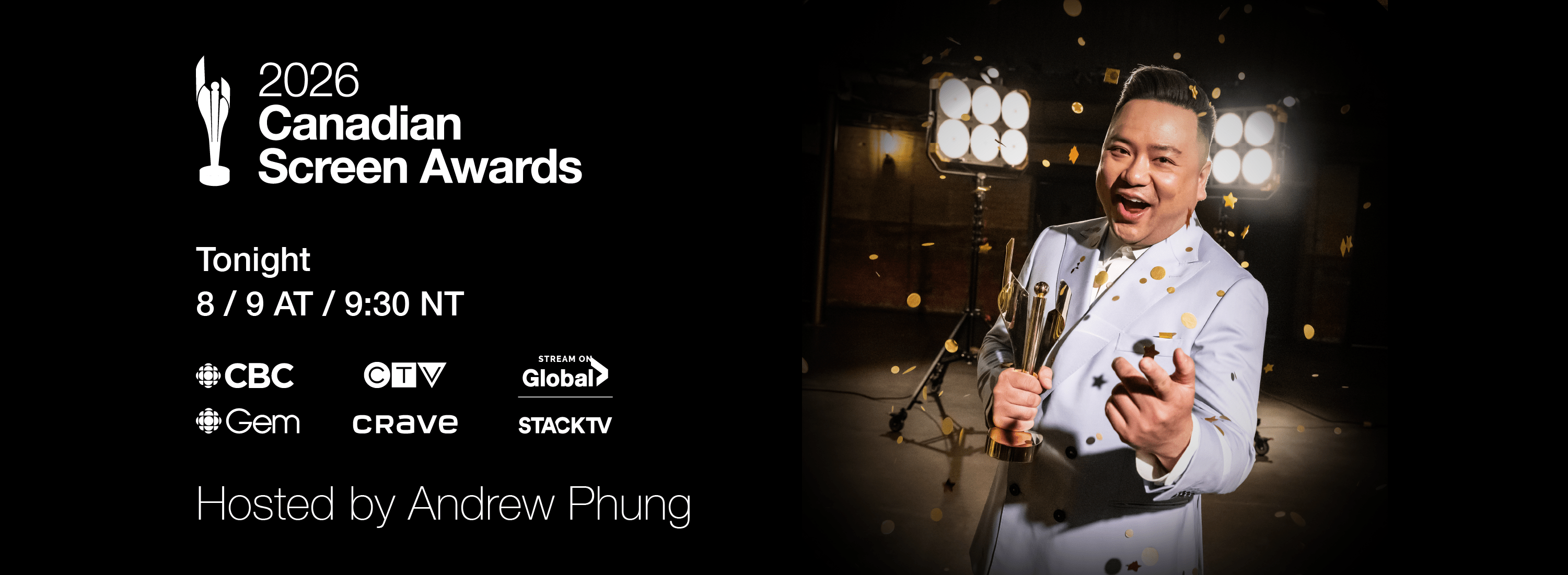2026 Canadian Screen Awards - Hero - Broacast - Tonight